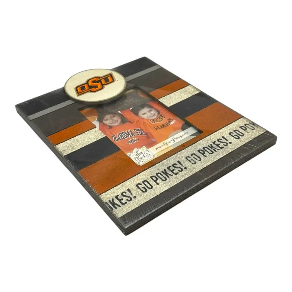 Oklahoma State Cowboys Wood Logo Picture Frame Glory Haus 5x7